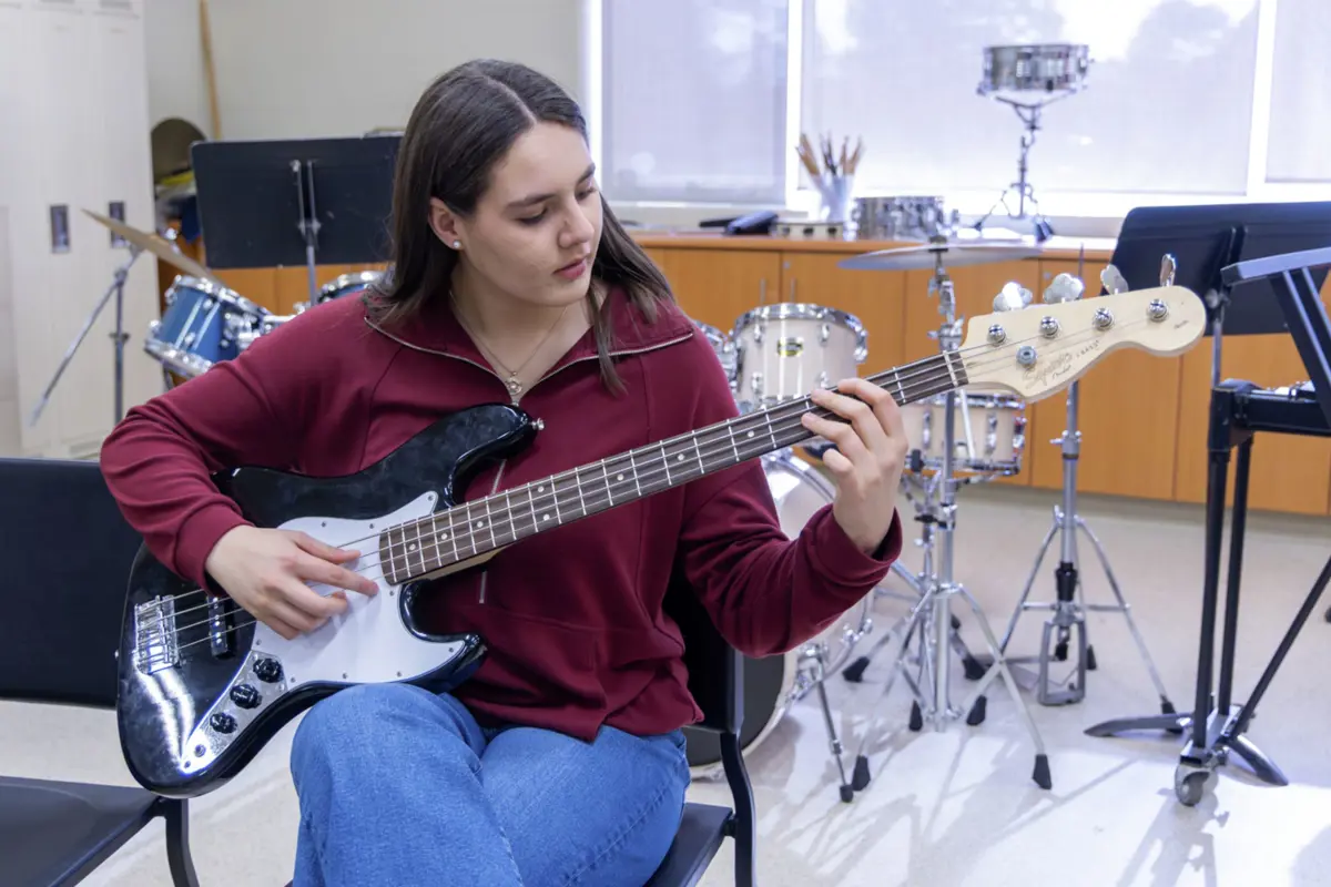 Strings Program students at Abbey Park High School