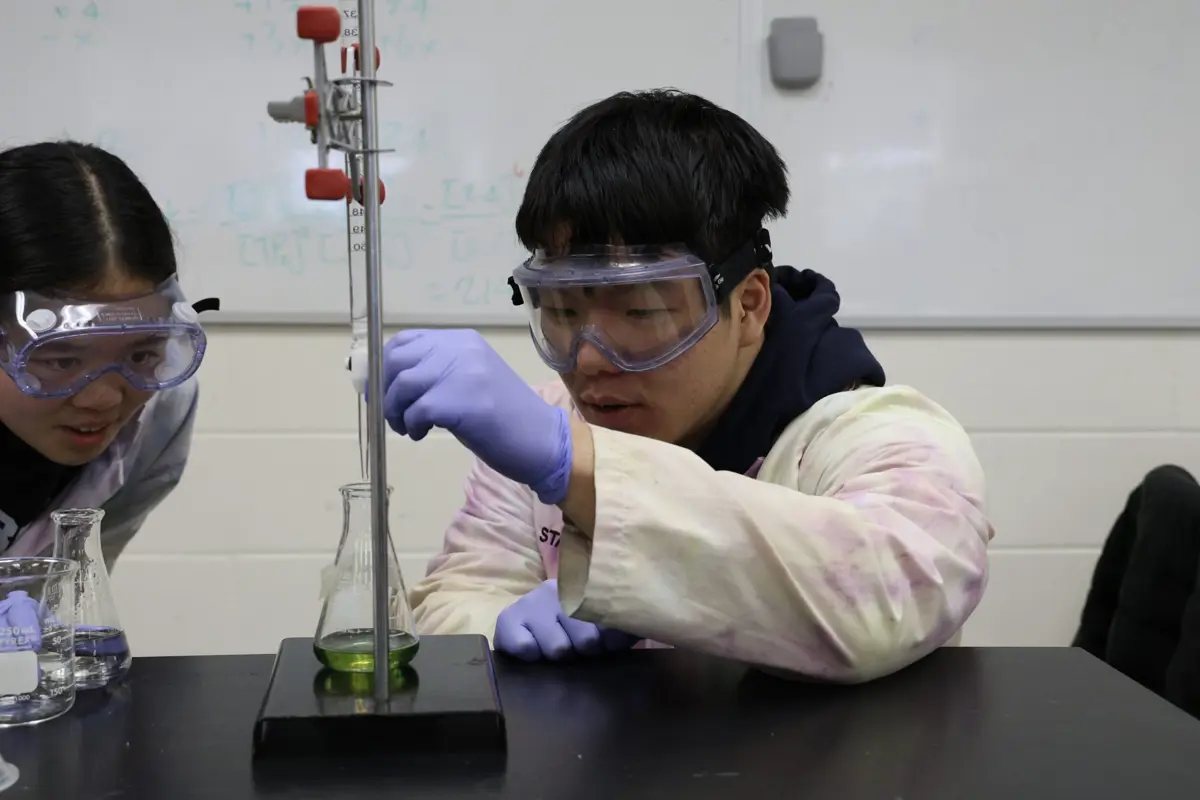 Advanced Placement students at Garth Webb Secondary School