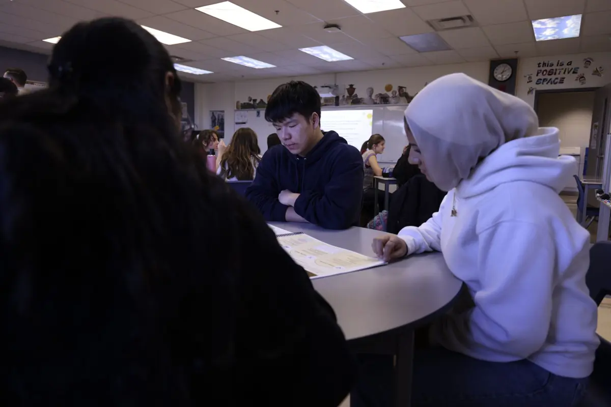 French Immersion students at Garth Webb Secondary School