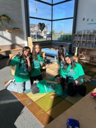 Boyne Stem Night student helpers in the Library