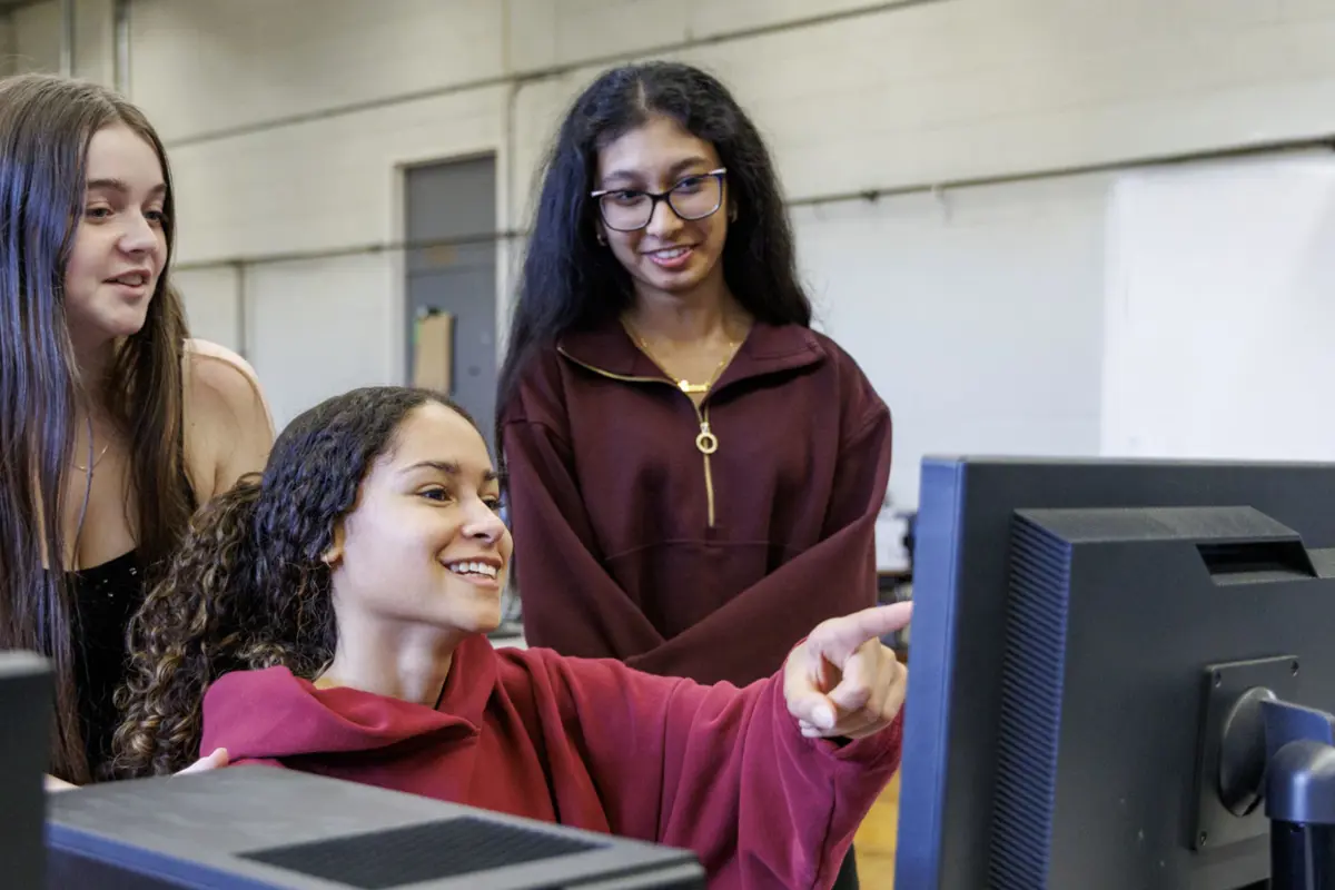 French Immersion students at M.M. Robinson High School