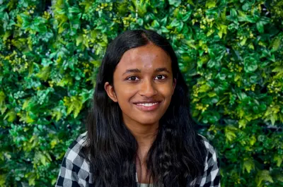 headshot of a teenage girl. 