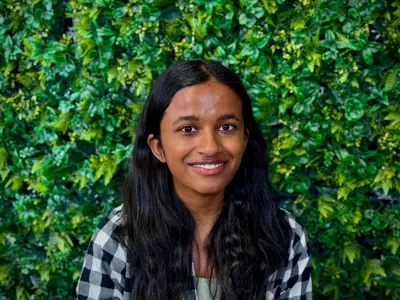 headshot of a teenage girl. 