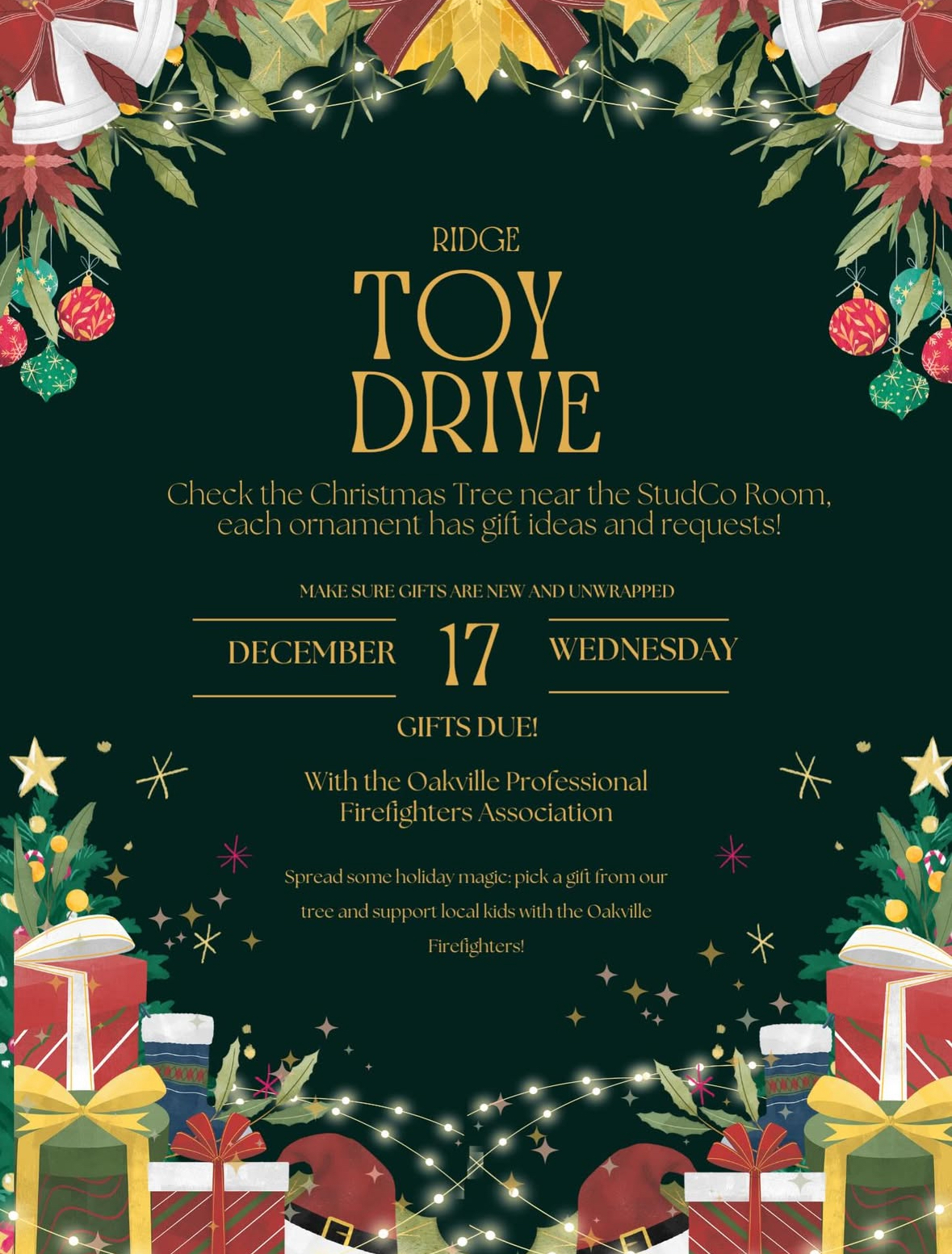 Toy Drive - 2025 | Iroquois Ridge High School | Halton District School ...