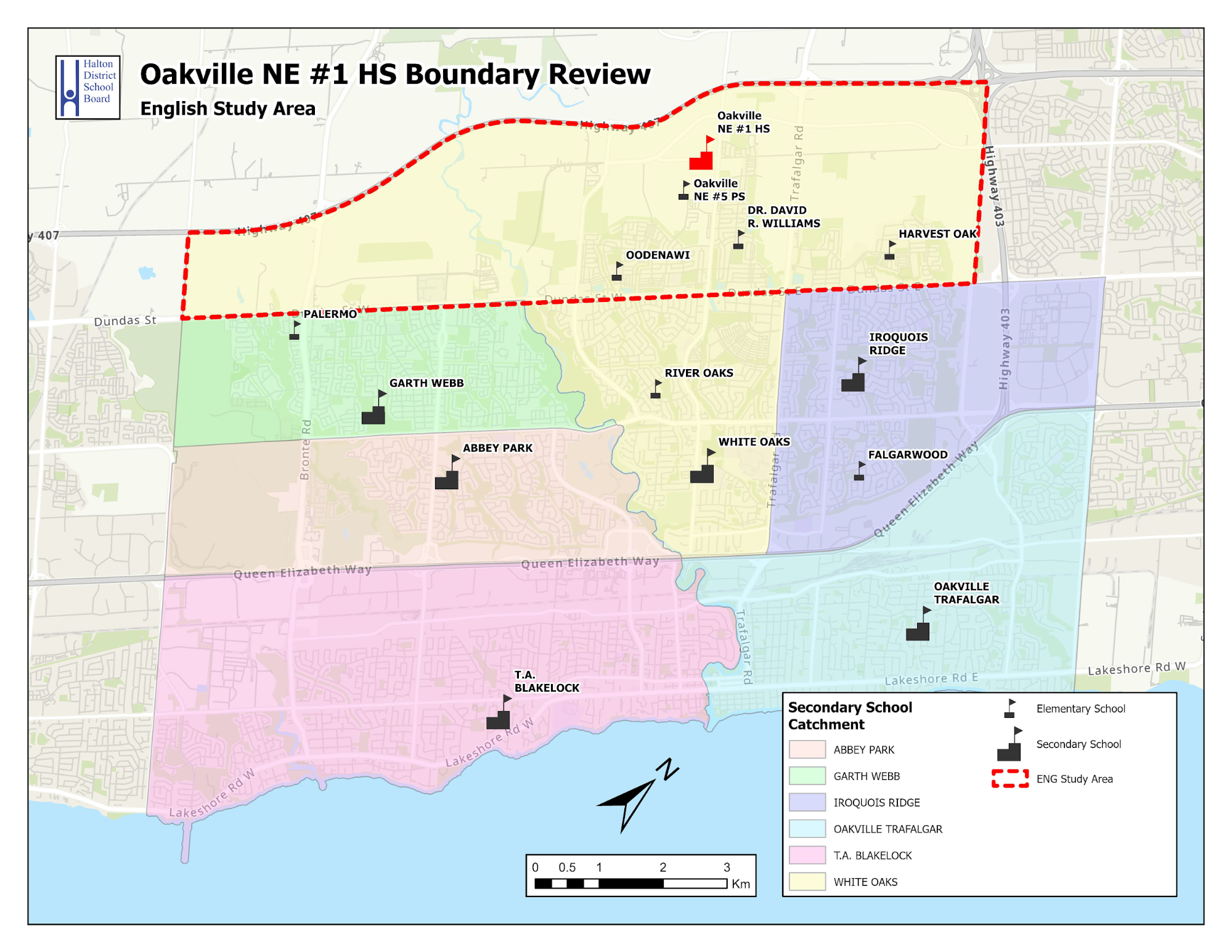 Oakville NE # 1 HS Boundary Review English Study Area
